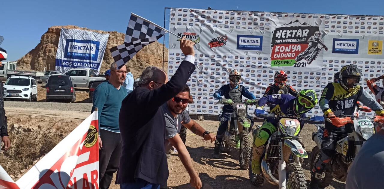 Konya'da Enduro Festivali heyecanı yaşandı