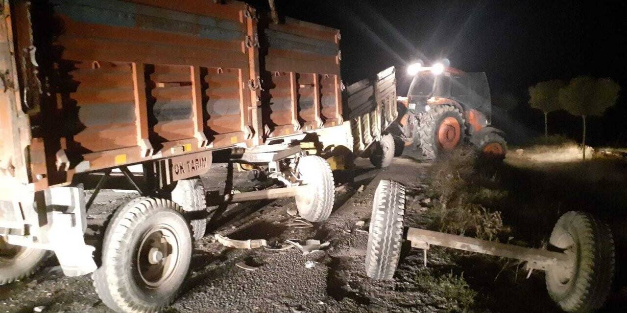 Konya’da kaza! Traktör ile otomobil çarpıştı