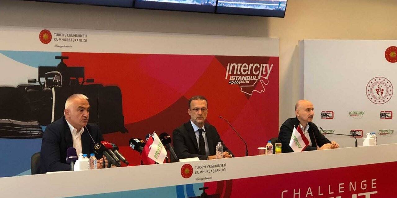 Bakan Ersoy ile Bakan İsmailoğlu, Formula 1 öncesi basın toplantısına katıldı