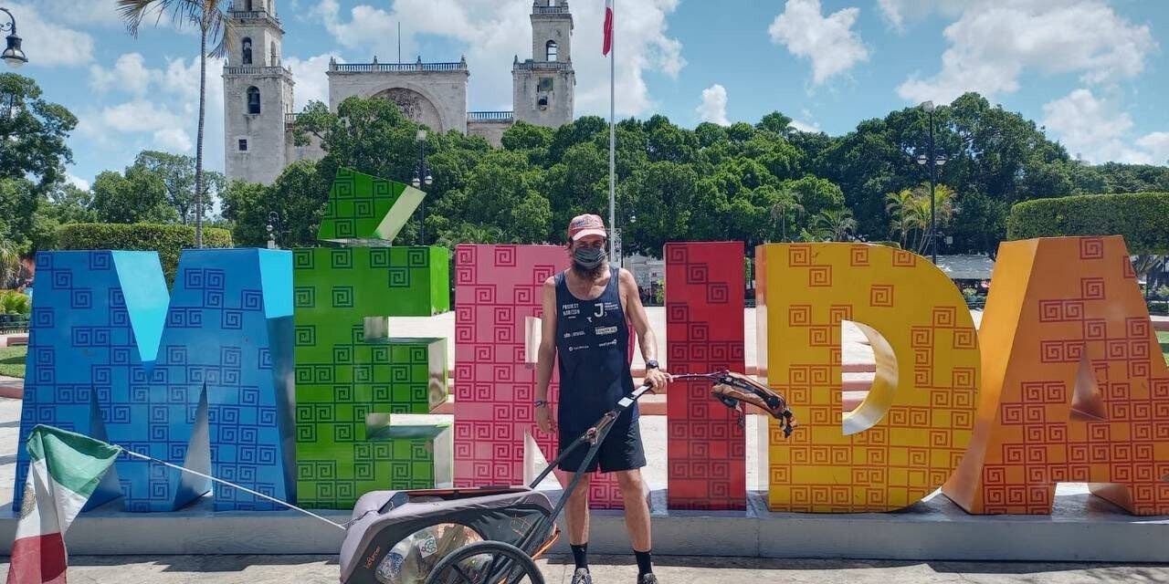 Dünyayı dolaşan Alman atlet Meksika’yı kuzeyden güneye koşarak 120 günde geçti