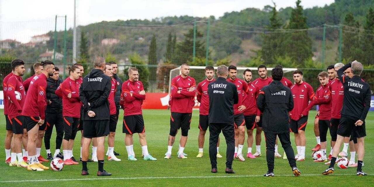A Milli Takım, Norveç maçı hazırlıklarını sürdürdü