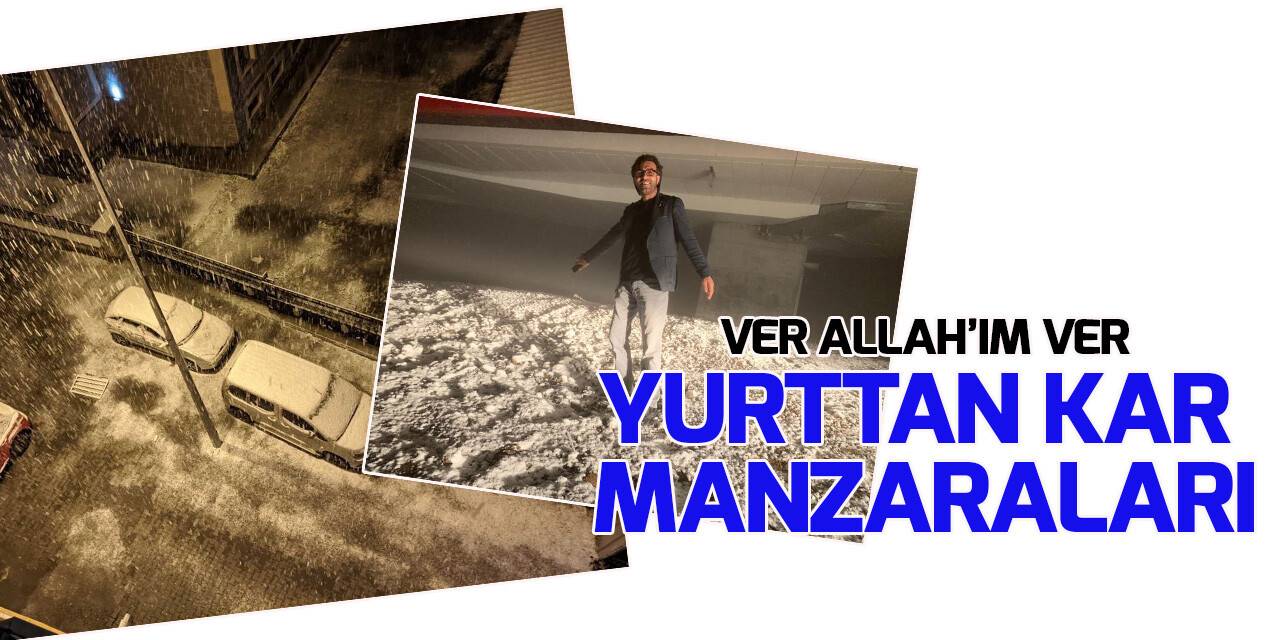Yurttan kar manzaraları