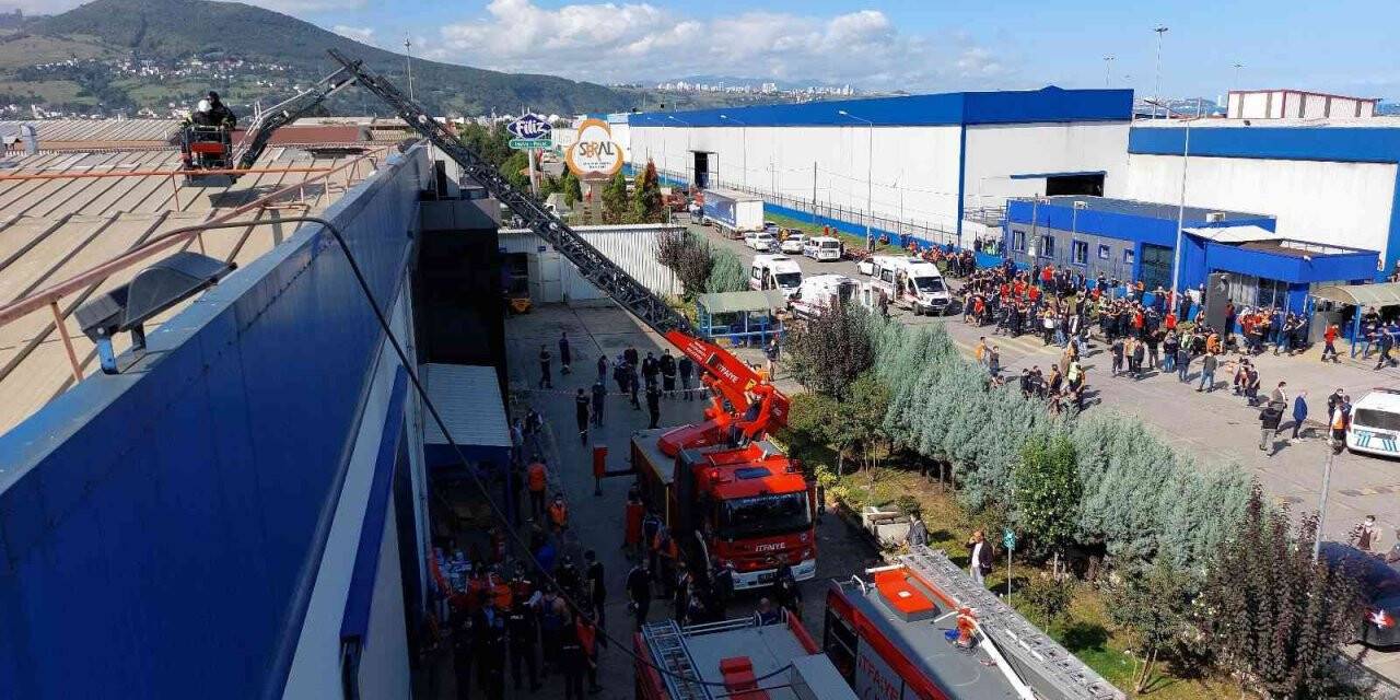 Samsun’da otomotiv fabrikasında yangın: 19 işçi hastanelik oldu