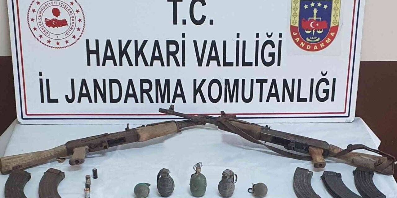 Yüksekova kırsalındaki mağarada mühimmat ele geçirildi