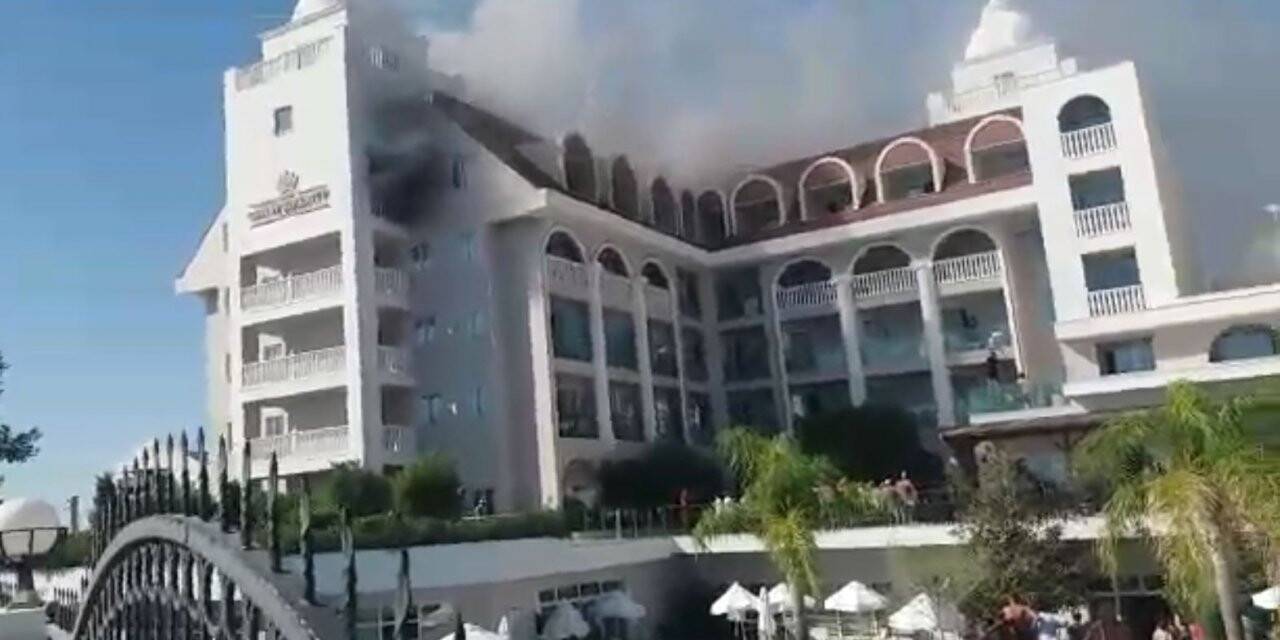 Manavgat’ta 5 yıldızlı otelde yangın paniği
