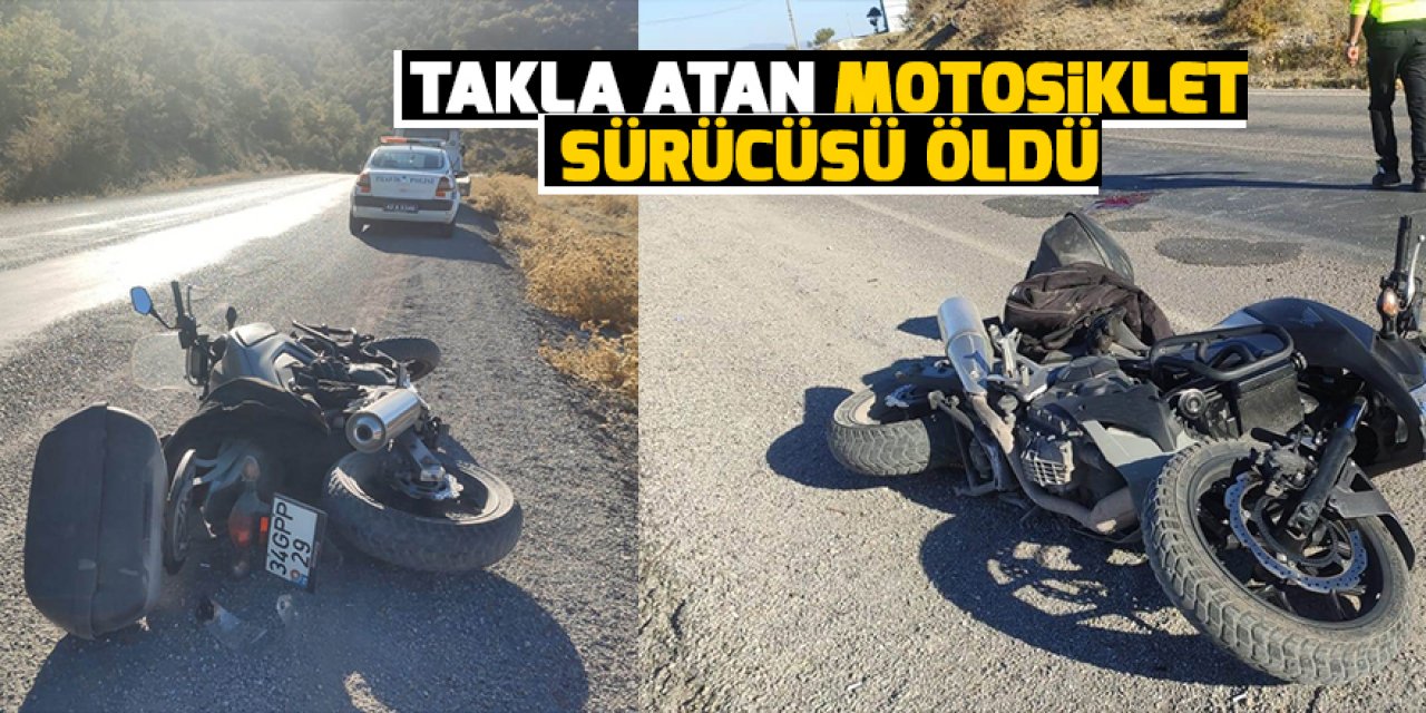 Konya'da motosiklet kazası:1 ölü