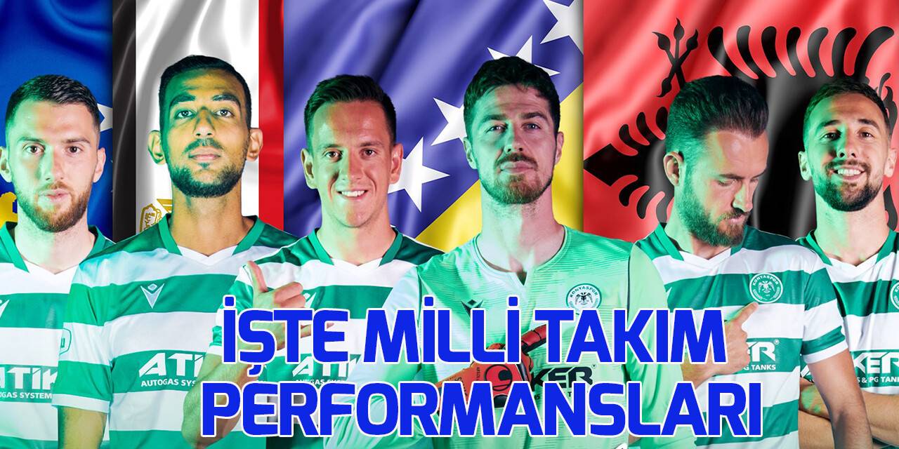 Konyasporlu oyuncuların Milli Takım performansları