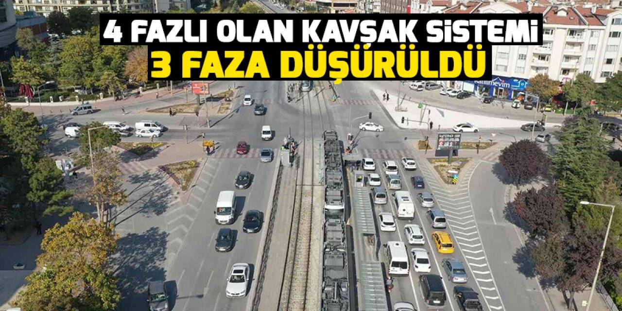 Konya Büyükşehir kavşak düzenlemeleriyle trafiği rahatlatıyor