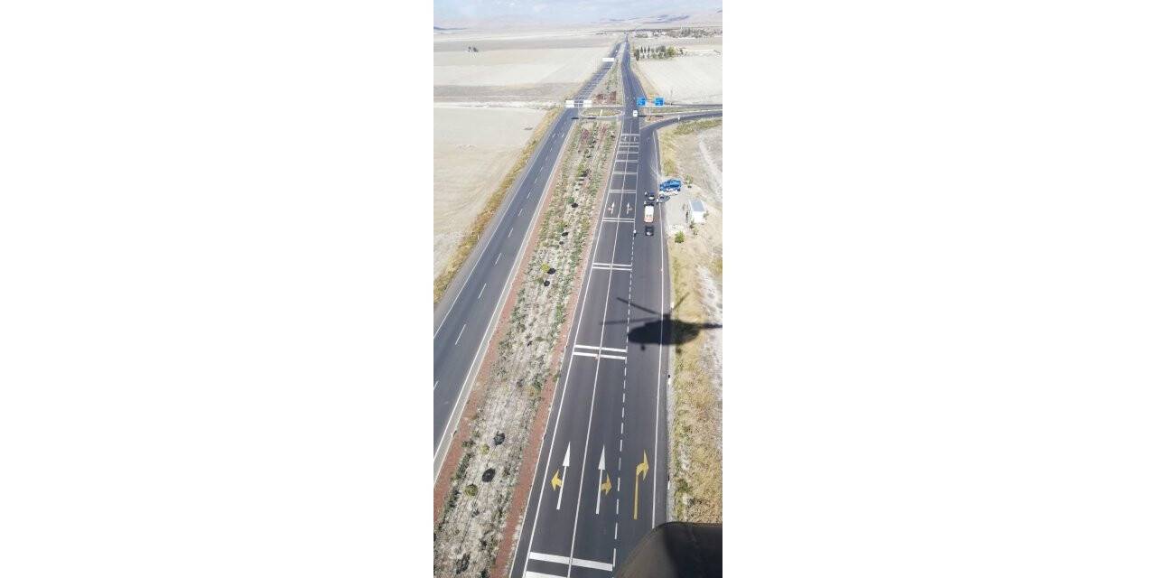 Jandarmadan havadan trafik ve asayiş denetimi