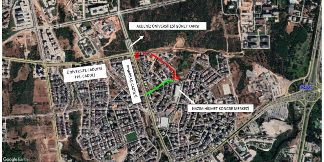 Üniversite Caddesi Pazartesi araç trafiğine kapatılacak
