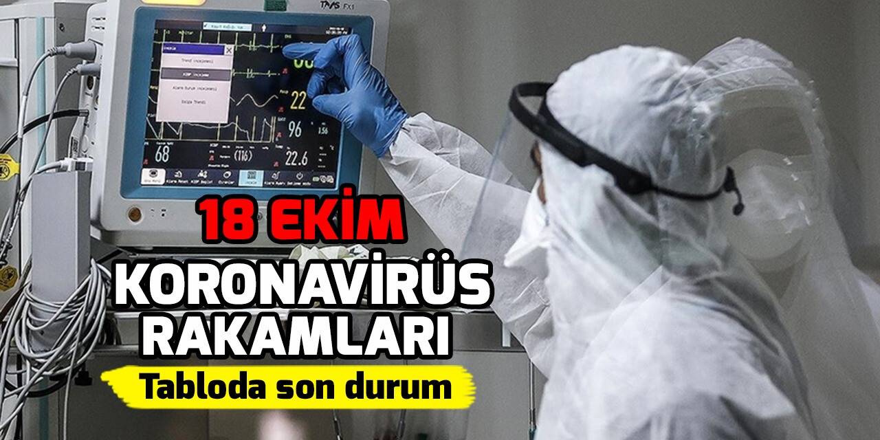 18 Ekim koronavirüs tablosu açıklandı!
