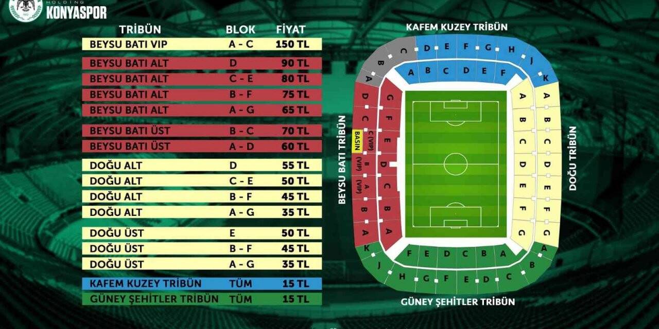 Konyaspor’dan yüzde 50 bilet indirimi