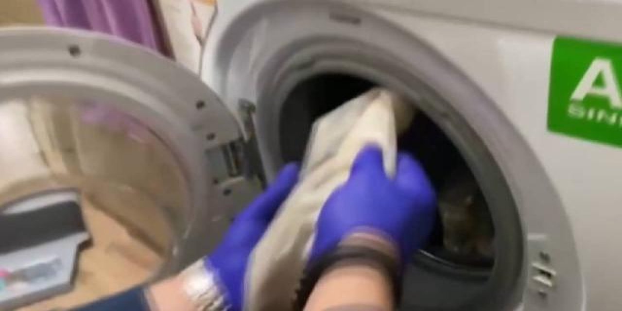 Çamaşır makinesinde 13 kilogram sentetik uyuşturucu bulundu