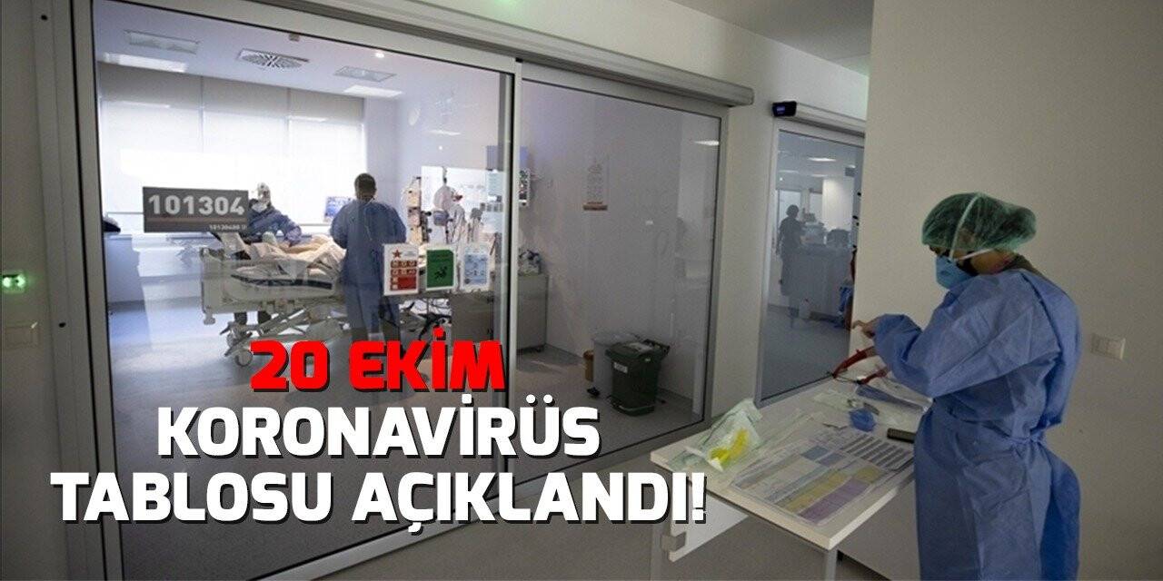 20 Ekim koronavirüs tablosu açıklandı!