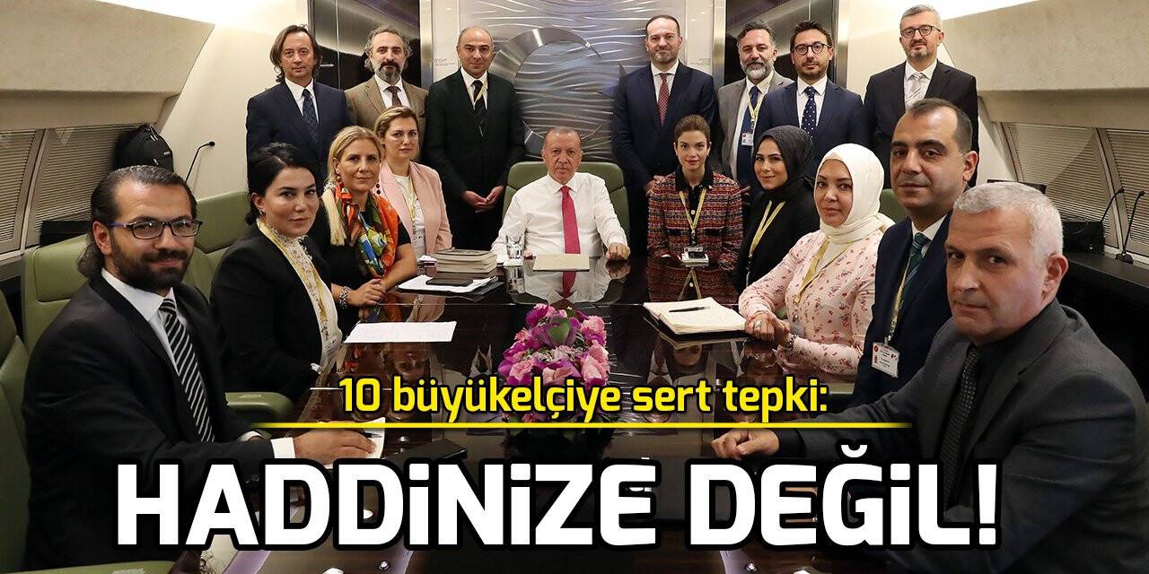 Erdoğan'dan 10 büyükelçiye: Türkiye’ye ders vermek haddinize mi?