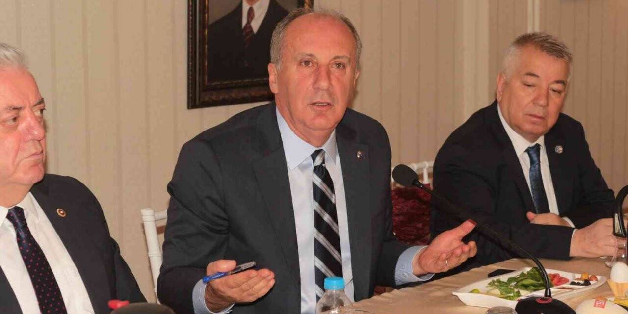 Muharrem İnce’den ilginç parti birleştirme teklifi: “İttifak yerine partileri birleştirin iki ayrı yerde fatura ödemeyin”