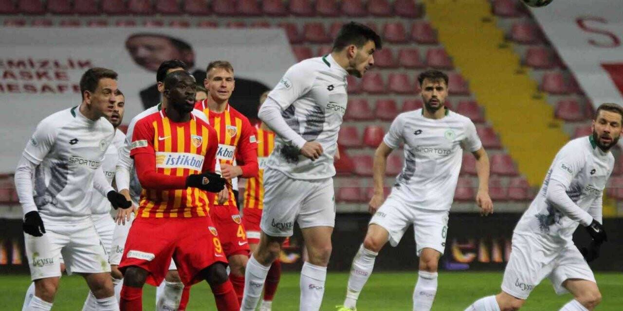 Konyaspor ile Kayserispor 29. randevuda