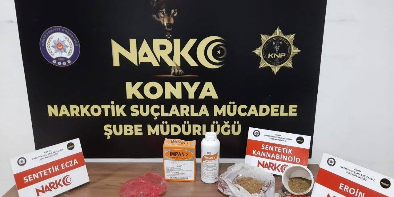 Konya’da uyuşturucu operasyonu: 5 tutuklama
