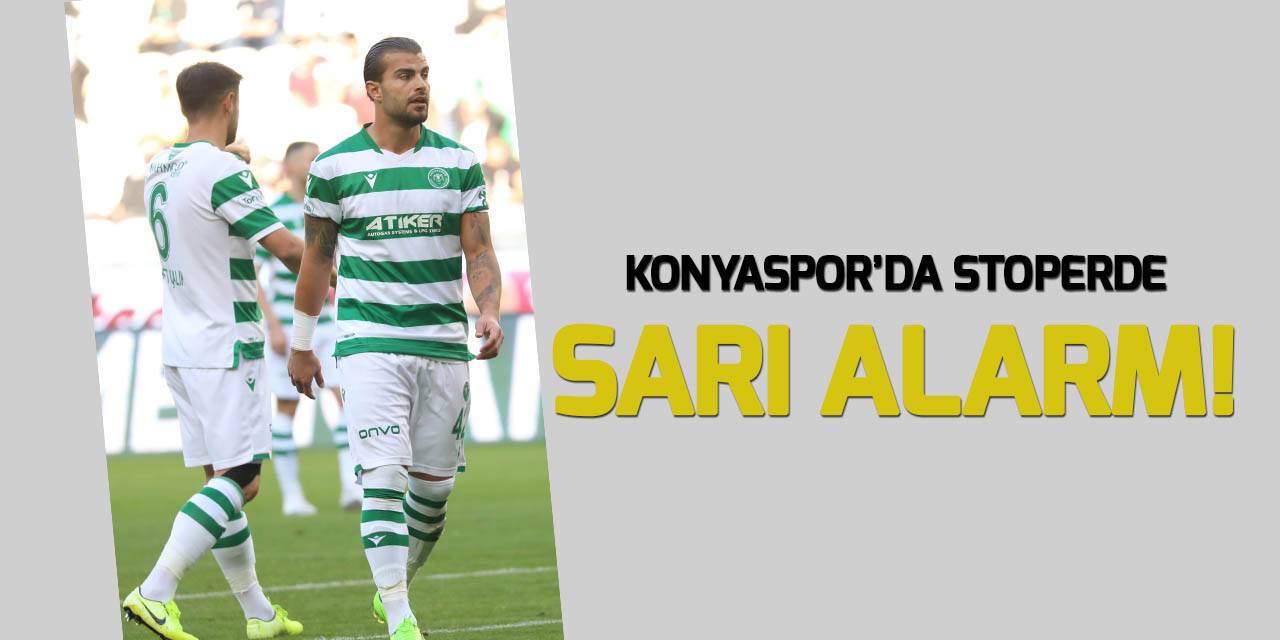 Konyaspor'da stoperde sarı alarm