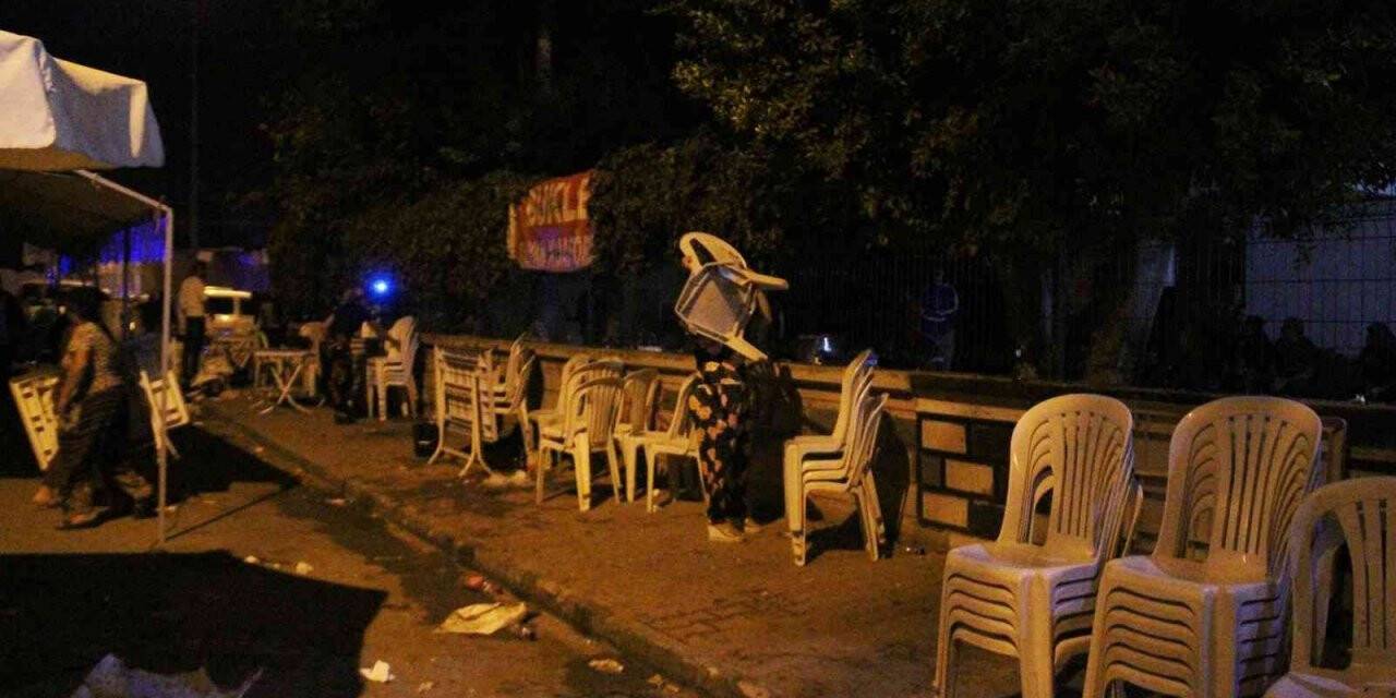 Antalya’da sokak düğünü değil savaş yeri