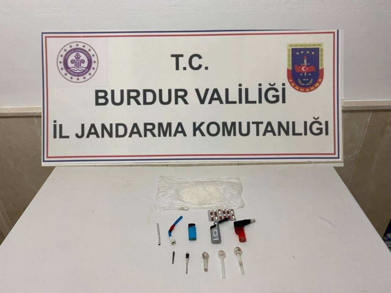 Burdur’da uyuşturucu operasyonu