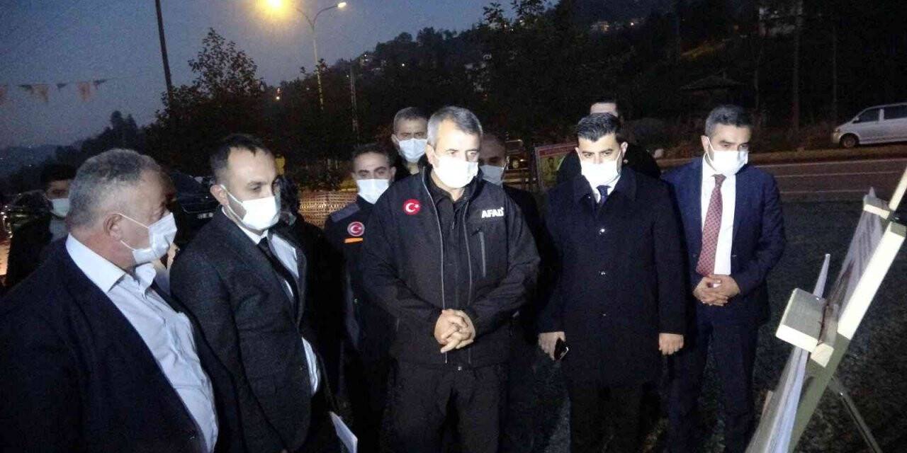 AFAD Başkanı Yunus Sezer Rize’de