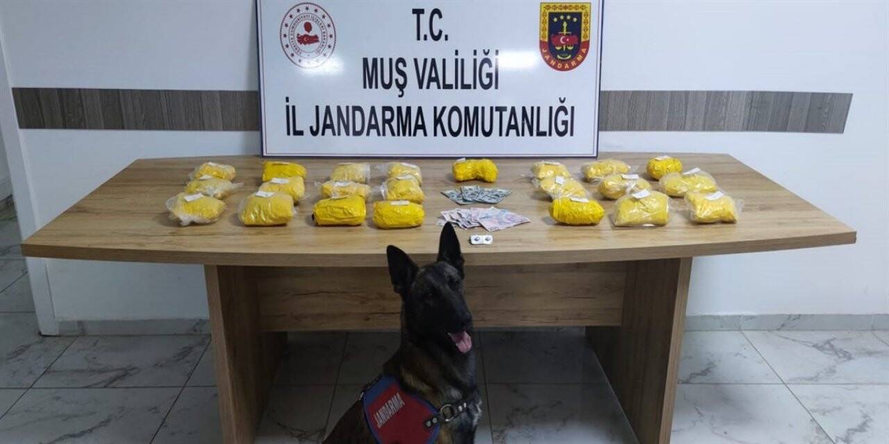 Muş’ta 6 kilogram eroin ele geçirildi