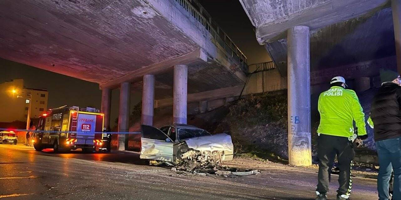2 köprü arasından düşen araçta 1 kişi öldü, 3 kişi ağır yaralandı