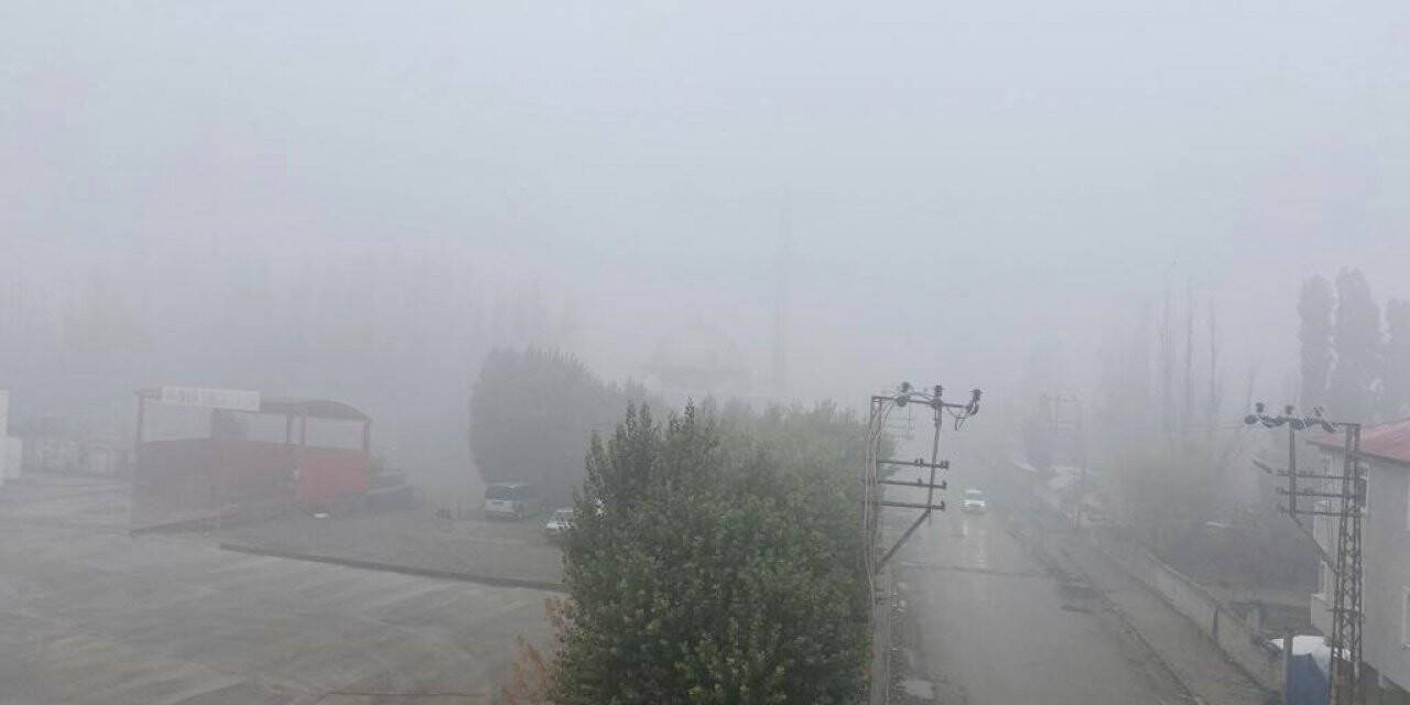 Ağrı’da yoğun sis etkili oldu