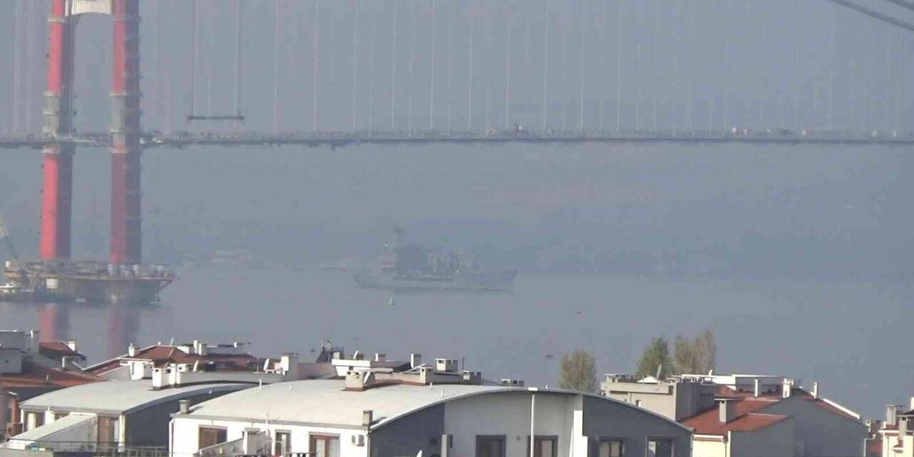 ABD savaş gemisi Çanakkale Boğazı’ndan Marmara’ya çıktı