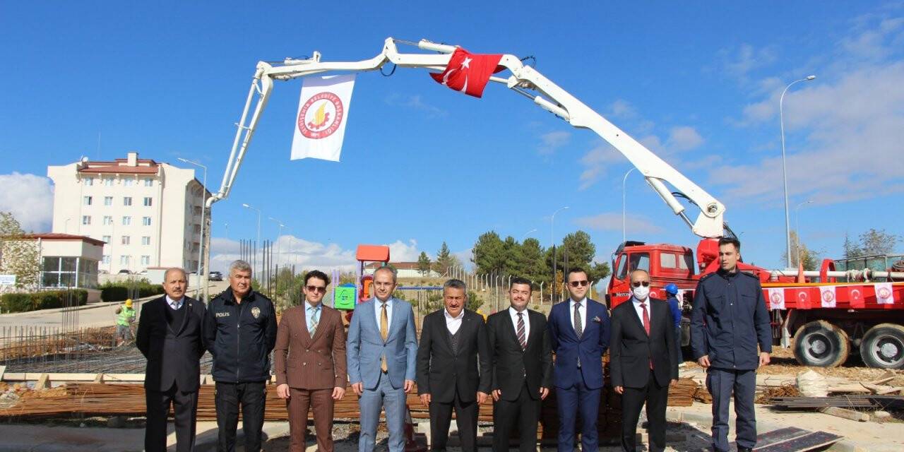 Seydişehir Cezaevi misafir bekleme salonunun temeli atıldı