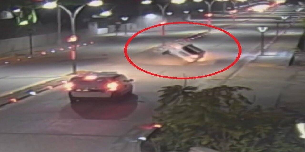 Manisa’da korkutan kaza kameralara böyle yansıdı
