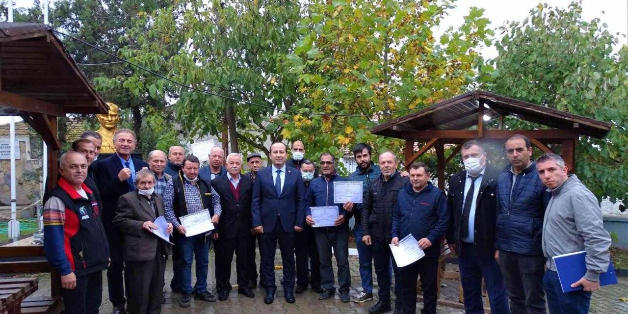 Sürü yönetimi elemanı kursunu tamamlayanlara sertifika verildi