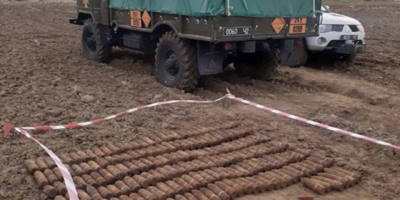 Ukrayna’da 2. Dünya Savaşı’ndan kalma 380 adet top mermisi bulundu