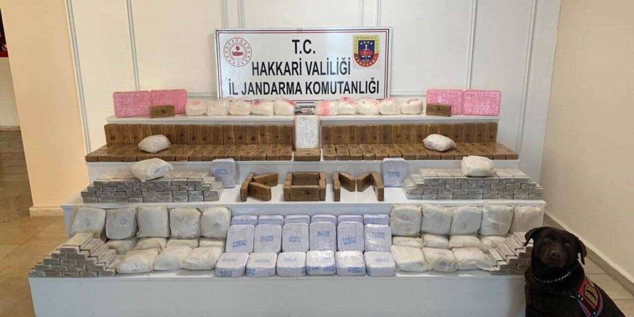 Yüksekova’da 171 kilo 500 gram uyuşturucu ele geçirildi
