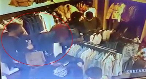 Mağazada turistin cüzdanını çalan yabancı uyruklu hırsız, polise suçüstü yakalandı