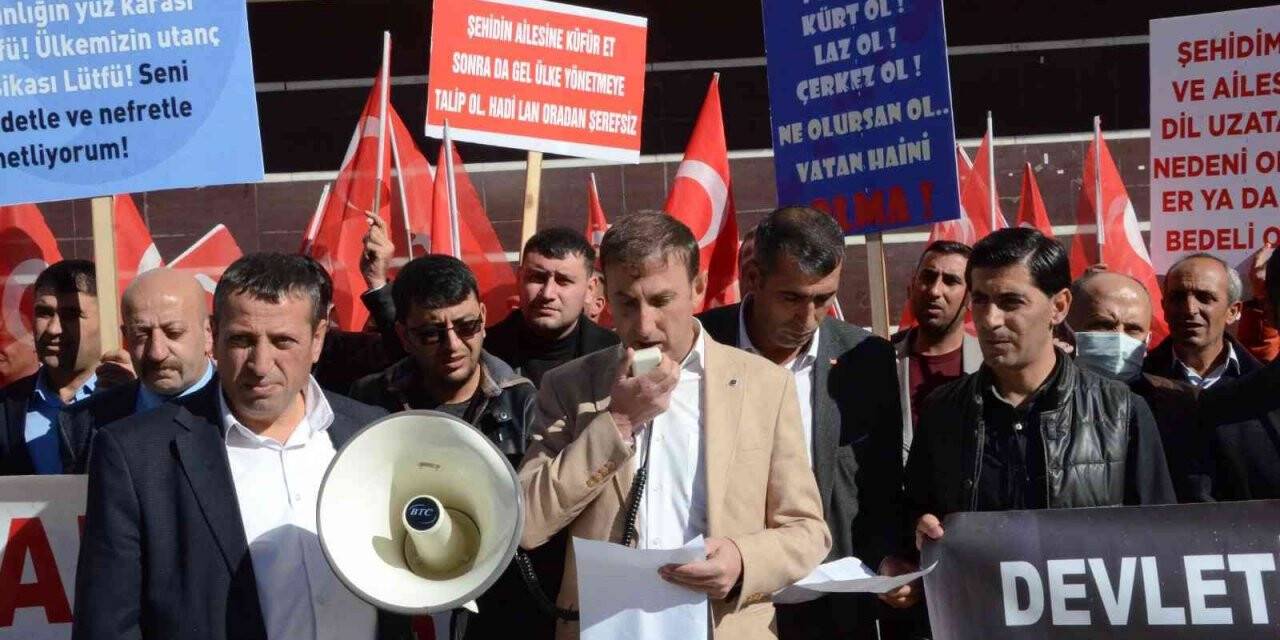 Bitlis’teki şehit ailelerinden İYİ Parti’li Türkkan’a tepki