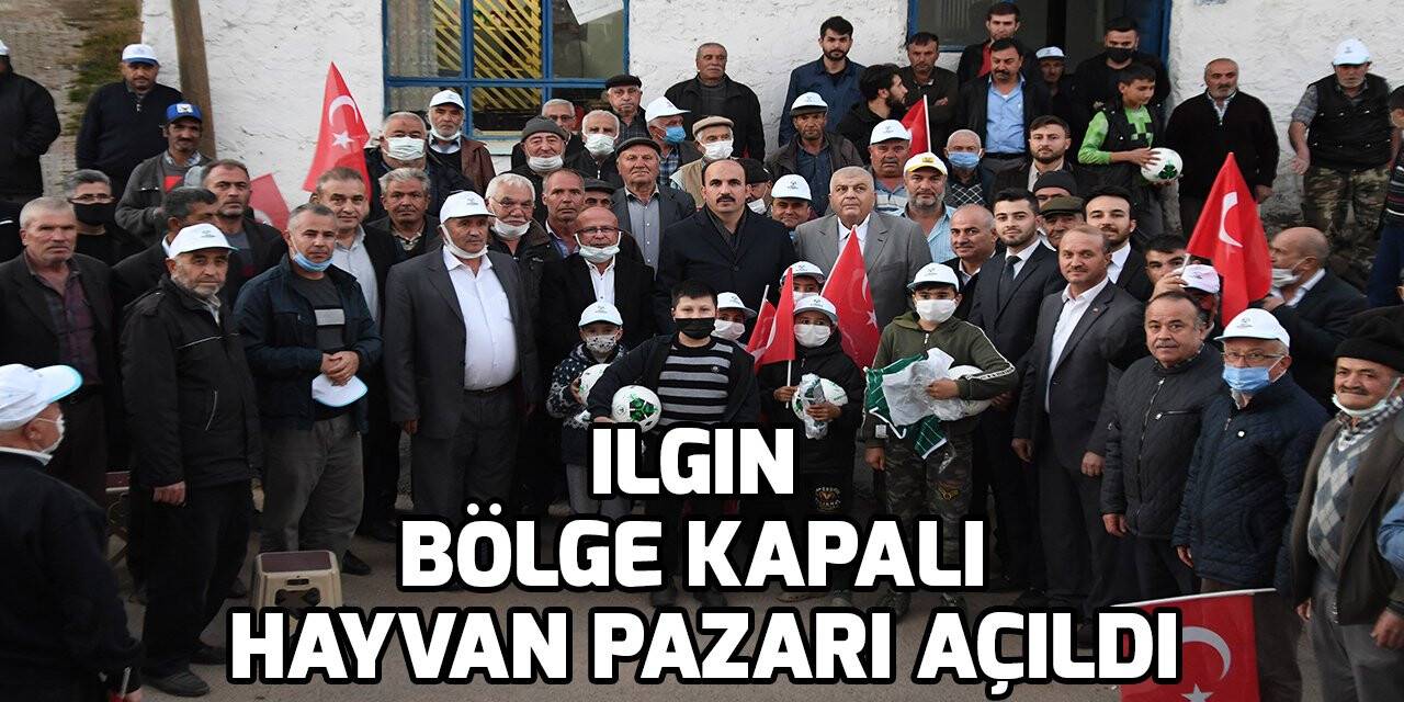 Ilgın bölge kapalı hayvan pazarı açıldı