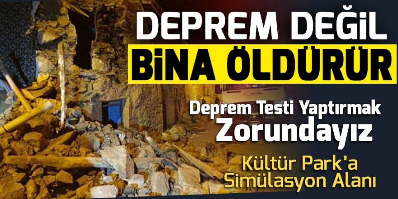 Deprem değil bina öldürür