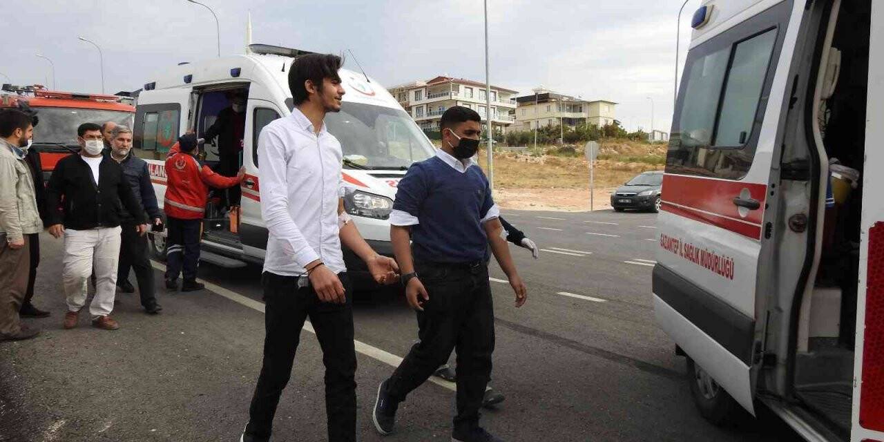 Gaziantep’te kaza sonrası can pazarı: 14 yaralı