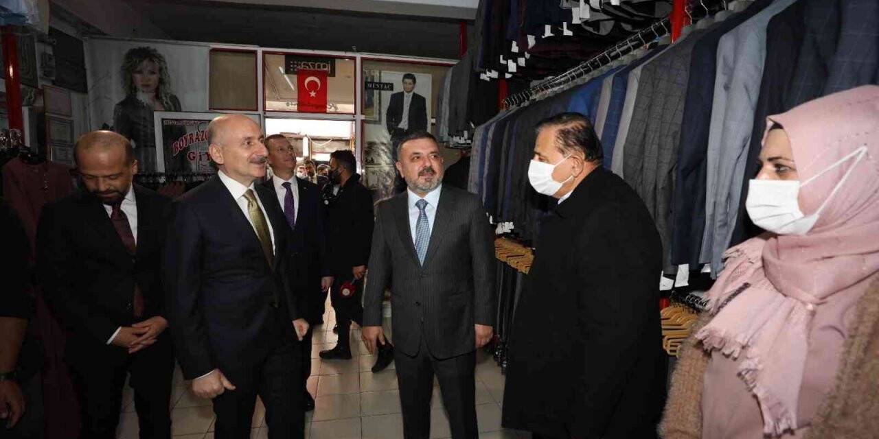 Ulaştırma ve Altyapı Bakanı Karaismailoğlu Sincan’da esnafı ziyaret etti
