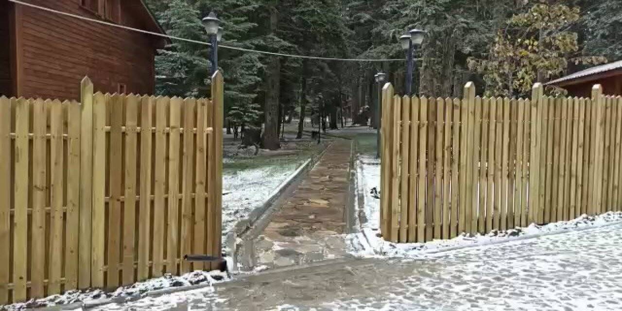 Uludağ beyaz örtüyle kaplandı