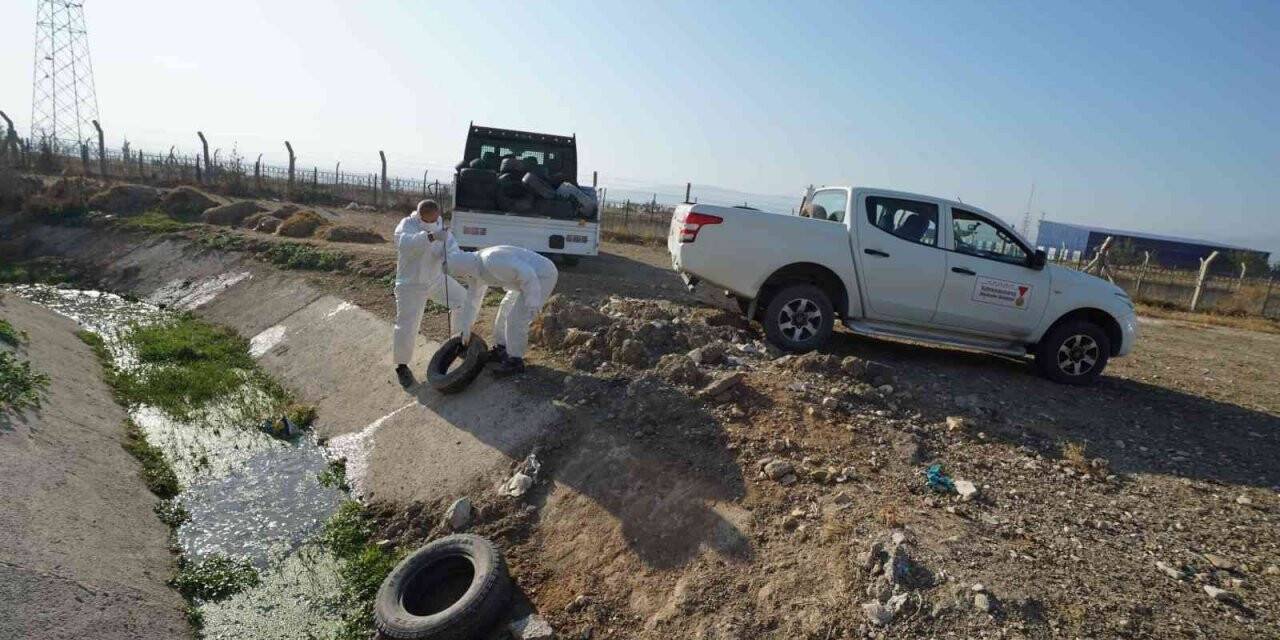 Kahramanmaraş’ta 200 ton atık araç lastiği toplandı