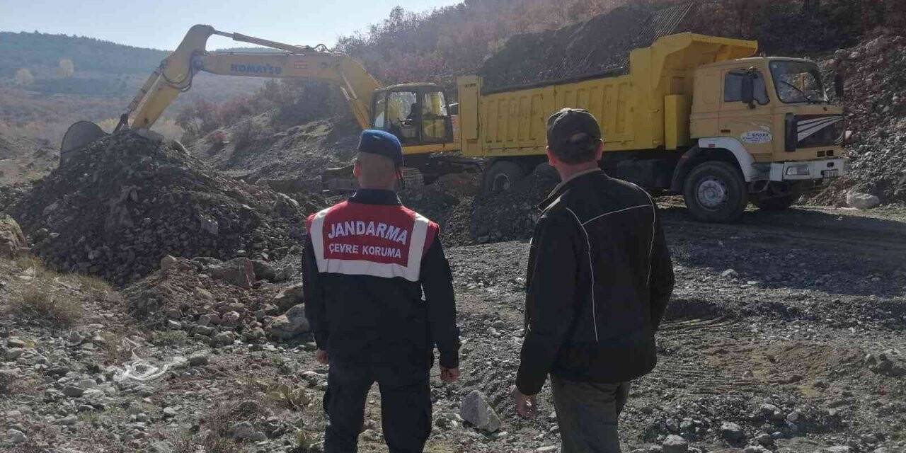 Dere yataklarından kum alan firmalara ceza yağı