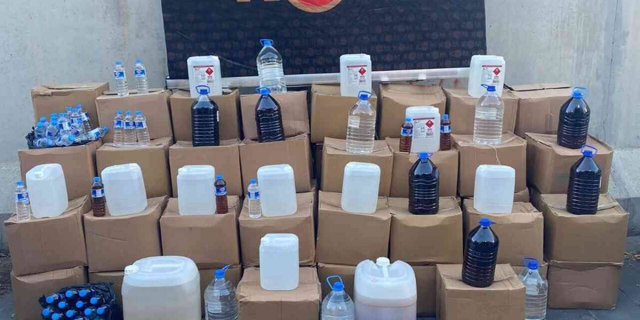 Bin 641 litre kaçak alkol ele geçirildi
