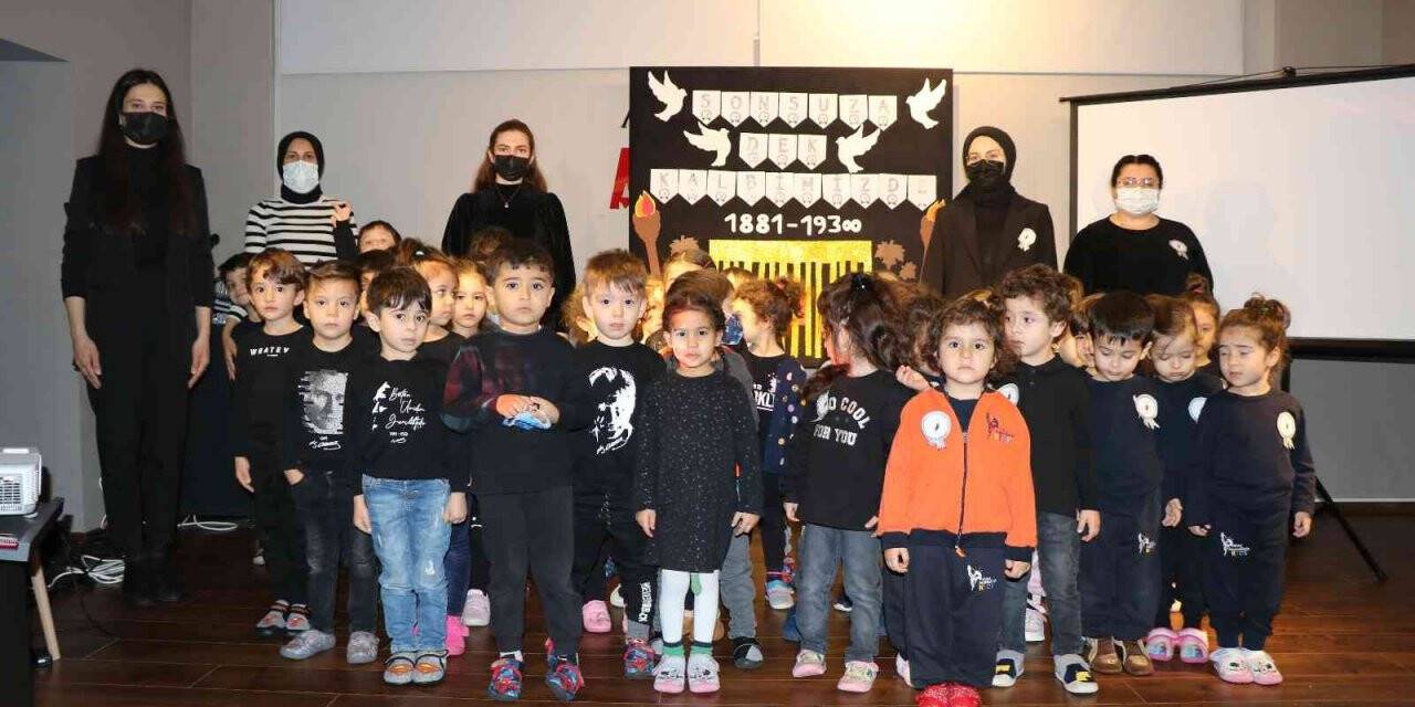 Minik öğrenciler büyük önderi andı