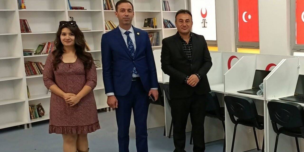 MHP Diyarbakır İl Başkanlığı, şehit Fırat Yılmaz Çakıroğlu Kütüphanesine bilgisayar hediye etti