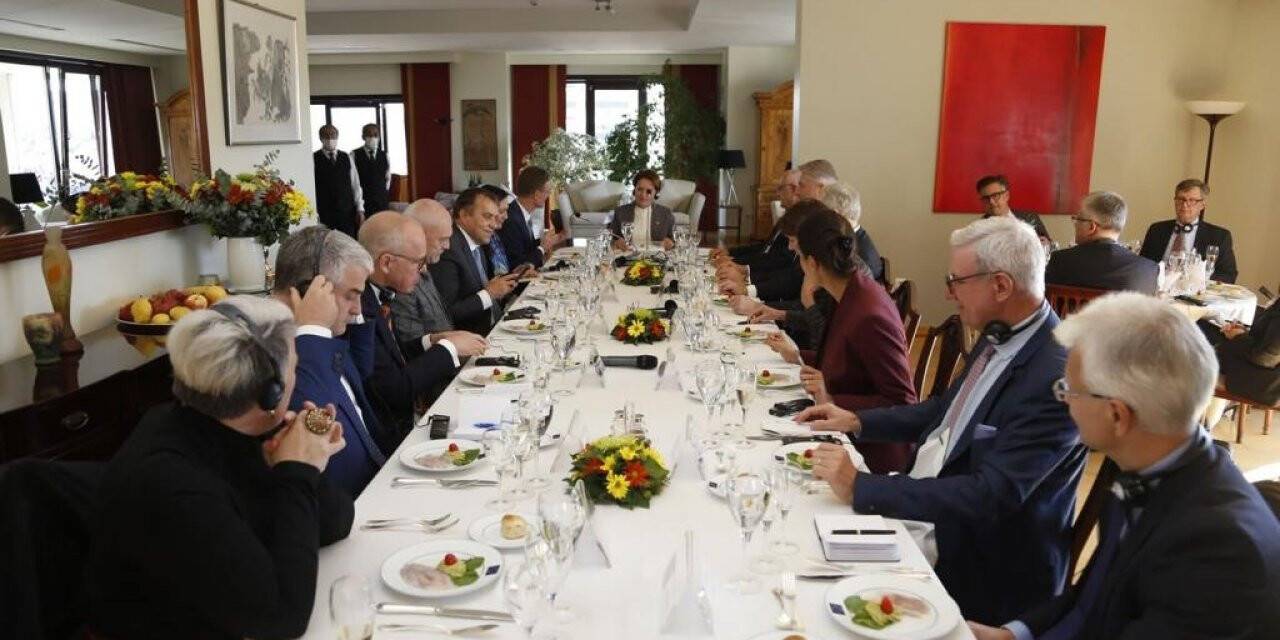 İYİ Parti Genel Başkanı Akşener, AB üyesi ülkelerin büyükelçileri ile görüştü