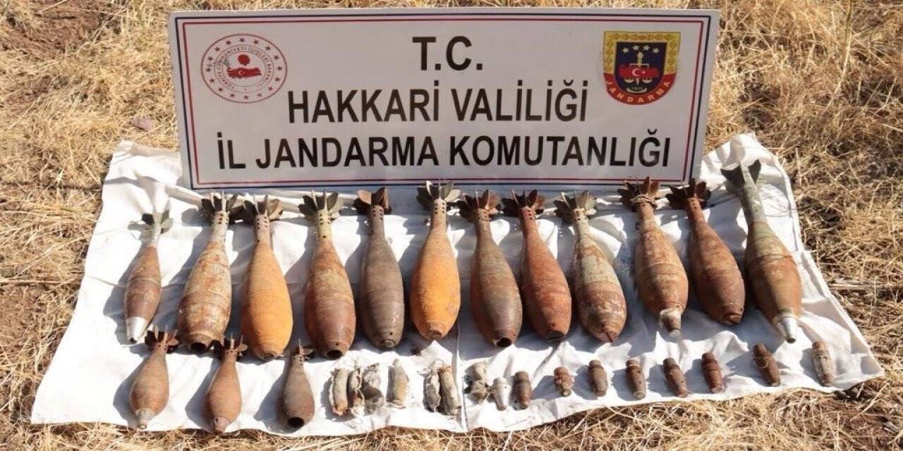 Şemdinli kırsalında silah ve mühimmat ele geçirildi