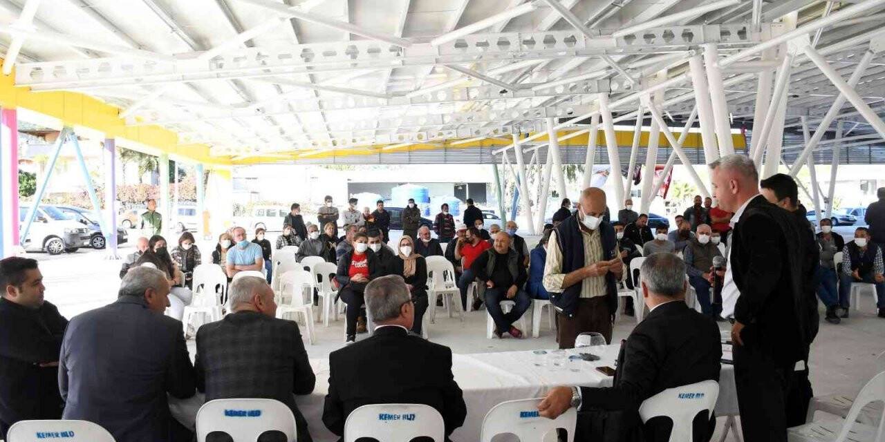 Kemer Arslanbucak Kapalı Pazar Yeri kuraları çekildi